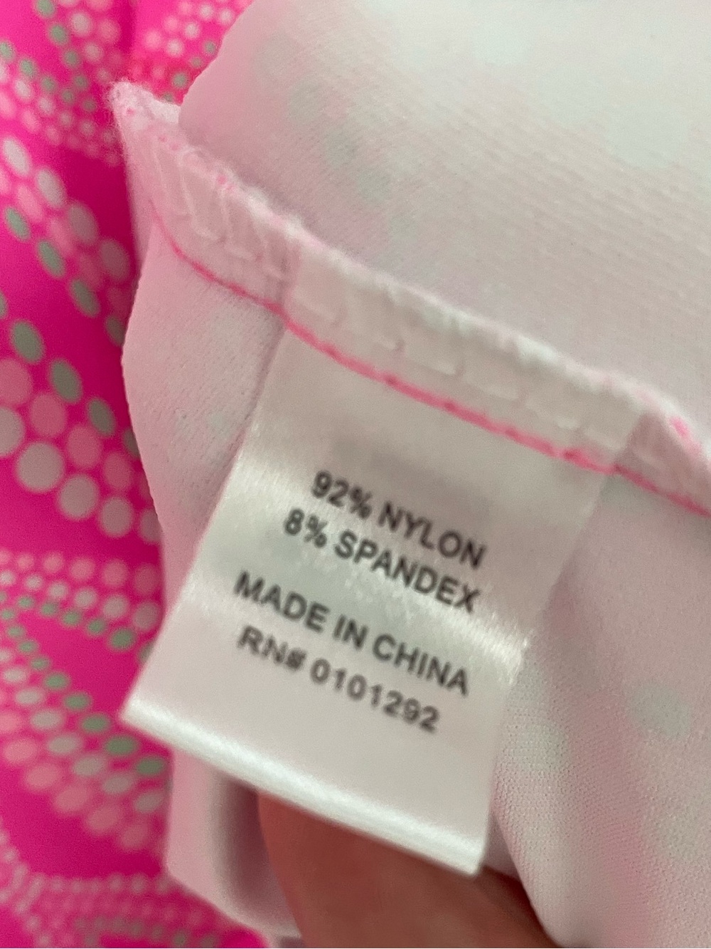Lulu B UPF50 Cha Cha Sleeve Dress Pink White Print Resortwear Vacation sk16 - Picture 7 of 7